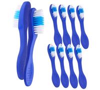TOVINANNA 10-Piece Portable Mini Toothbrush Set Short Handle Gentle Toothbrushes for Travel Soft Bristles for Gentle Cleaning for Daily Use in Prisons and Detention Centers