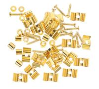 TOVINANNA 10 Set Guitar Press String Buckles Metal String Retainer Guides with Screws for Electric Guitar Bass and Reduce Friction