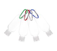 TOVINANNA 10 Sets Sub-packaging Bottles Hand Bottle 30ml Portable Convenient for Carrying Outdoor Activities with Hook Random Color