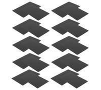 TOVINANNA 100Pcs Black Matte Aluminum Alloy Metal Business Card Blanks Thick Engraving Cards for DIY Nameplates Door Tags Trophy Plaques Office Use