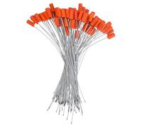 TOVINANNA 100pcs Cable Seals Security Seals Self-Locking Tie for Electricity Water Meters Exterior Cable Entry Steel