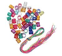 TOVINANNA 100pcs Metal Hair Cuffs for Dreadlocks DIY Braiding Rings Colorful Hair Jewelry for Braids and Extensions Suitable for Types