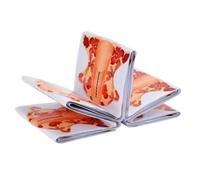TOVINANNA 100pcs Nail Art Extended Paper Tray for Accurate Guide and Convenient Use, Orange Colour, for Beginner Practice and Home Use in Manicure Nail Art Accessories