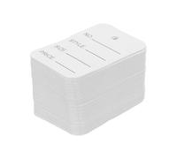 TOVINANNA 100pcs Price Tags for Clothing Blank Clothes Tags Paper Material Minimalist Style Hanging Design White Small Hanging for Retail Shops and Boutiques