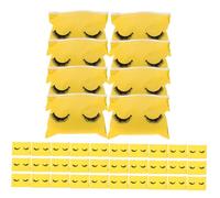 TOVINANNA 100pcs Zipper Cosmetic Bags Travel Makeup Storage Pouch Lash Pattern Design Portable Makeup Organizer for Women for Cosmetics and Personal Items
