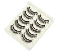 TOVINANNA 10pairs Dramatic Shiny False Lashes with Gems for Performance Cosplay Special Occasions Eye-catching Thick Volume Beginner-friendly Cosmetic Lashes for Women Girls