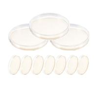TOVINANNA 10pcs 9cm Nutrient Agar Petri Dishes Pre-poured Culture Plates for Bacteria Growth Laboratory Science Experiment Portable Agar Plates