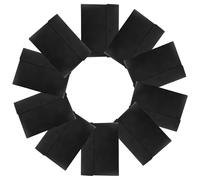 TOVINANNA 10Pcs A4 Plastic Document Folders with Snap Button, Waterproof PP Document Holders for Office and Business Use, Black Thickened File Envelopes Organizer