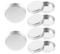 TOVINANNA 10pcs Aluminum Eyeshadow Pan Empty Makeup Trays 0.5g Capacity Lightweight Makeup Tray Suitable for DIY Eye Shadow and Travel Simple Appearance