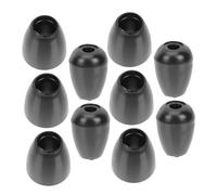 TOVINANNA 10pcs Black Silicone Earbud Covers Small Rubber Ear Tips Replacement for Stethoscope Earphone Accessories Comfortable Lightweight Portable for Medical Auscultation