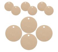 TOVINANNA 10Pcs Brass Circle Blanks 30Mm Unfinished Tags with One Hole for Valve Labeling and Metal Jewelry Crafting