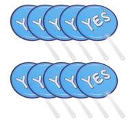 TOVINANNA 10pcs Classroom Voting Paddles Yes No Answer Boards for Students and Teachers Plastic Sturdy Feedback Signs to Enhance Interaction in Teaching Scenarios and Discussions