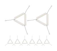 TOVINANNA 10pcs Clay Triangle Crucible Holder Set, Ceramic Laboratory Heating Support Rack for Chemistry Experiments, Science Teaching Equipment for Secondary School Labs