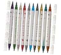 TOVINANNA 10pcs Double-ended Nail Art Pens for Manicure Painting Fine Liner and Dotting Tools Lightweight Nail Brush Pens for DIY Design and Graffiti Patterns