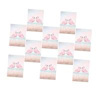 TOVINANNA 10pcs Flamingo Writing Paper Set Decorative Letter Writing Paper Envelopes Vintage Style Stationery for Personal Correspondence and Use