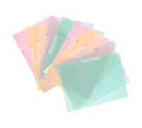 TOVINANNA 10pcs Plastic Report Covers with Swing Clip Lightweight Portable File Folder Organizer Foldable Side Clip Document Holder for Office School and Presentation Paperwork