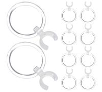 TOVINANNA 10pcs Portable Magnifying Glass for Diamond Drawing and Cross-stitch Lightweight Plastic Clip-style Design and Integrated Pen Holder, Easy to Carry and Hold for Precise Crafting