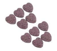TOVINANNA 10pcs Purple Heart Shape Aromatherapy Diffuser Stones for Car Fragrance Diffuser Silent Passive Diffusing Stone Easy Operation Suitable for Party and Meditation