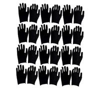 TOVINANNA 12 Pairs Anti-Ligation Gloves Wear-Resistant Gloves Moisturizing Black Full Finger Elastic Cotton Workout Hand Use Coin Lining Cotton Man