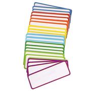TOVINANNA 120pcs Magnetic Label Strips Magnetic Whiteboard Labels 3.2x1.2 Reusable Easy Labeling Paper Magnet for Lockers and School Events