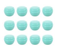 TOVINANNA 12pcs 30g Plastic Cream Sample Containers with Lids for Cosmetic Cream Storage Portable Makeup Pots Suitable for Mixing Cosmetics and Travel Use Can be Stored in Bag or Backpack