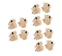 TOVINANNA 12pcs Cute Koala Hair Clip Hair Accessories for Toddlers Plush Boys and Girls Hairpin Cartoon Side Clip and Snap