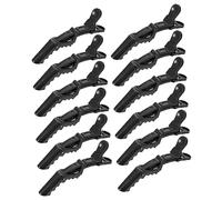 TOVINANNA 12pcs Duckbill Clip Professional Hair Salon Clips Flat for Hair Claw Sectioning