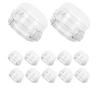 TOVINANNA 12pcs Gas Stove Knob Covers Safety Protectors, Plastic Material Effortless Installation and Universal Compatibility, for Frequent-use Cooking Spaces to Protect and Pets