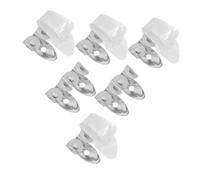TOVINANNA 12pcs Guitar Finger Picks Set Metal Fingerpicks with White Celluloid Thumb Picks Ventilated Ergonomic Design for Acoustic Bass Mandolin Banjo Ukulele Portable for Practice and