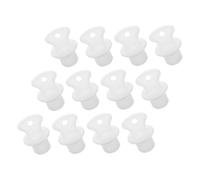 TOVINANNA 12PCS Rubber Stopper Plugs for Hot Water Bottles Fit End Caps Secure Sealing Water Bottle Stoppers Easy to Install Replacement Covers in White