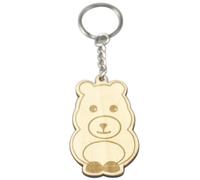 TOVINANNA 12Pcs Wooden Cartoon Animal Keychain Set DIY Pendant Creative Animal Key Ring for ’S Craft Accessories