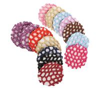 TOVINANNA 14pcs Professional Hairnets for Women Elastic Head Wraps Snood Flight Attendant Hairnets