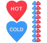 TOVINANNA 15pair Hot Water Sign Stickers Bathroom Water Sign Cold Hot Sticker Water Room Sign Hot Cold Faucet Labels and Identification Label