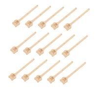 TOVINANNA 15pcs Bamboo Fan Handles Chinese Style Wood Sticks for Hand Fan Making Lightweight DIY Accessories for Summer Cooling Wedding Decorations and Traditional Art Projects