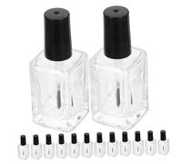 TOVINANNA 15pcs Technic Nail Polish Bottles Glass Nail Bottles French Gel Polish Chic and Portable