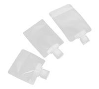 TOVINANNA 15pcs Travel Size Squeeze Pouches for Toiletries 50ml 100ml 30ml Refillable Makeup Bags Leak-proof Shower Pouches for Travel Accessories