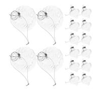 TOVINANNA 16pcs Plastic Fillable Sphere Baubles with Smooth Craftsmanship and Excellent Light Transmission for Xmas Tree Hanging and Home Christmas Decorations