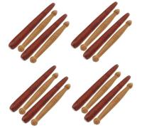 TOVINANNA 16pcs Wooden Foot Hand Massager Acupressure Tool Edge Reflexology Stick Handheld Massage Roller Professional Therapy Tool
