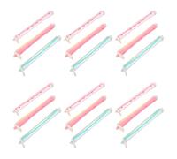 TOVINANNA 18pcs Cold Ironing Rod for Hair Styling Perm Rods Plastic Material Suitable for Long Hair Curling for Body Wave Curling at Home Salon