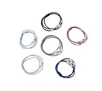 TOVINANNA 18pcs Design Knotted Hair Ropes Chic Elastic Ponytail Holders for Women and Girls Fashion Hair Accessories Black Navy Gray Dusty Light
