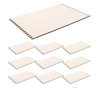 TOVINANNA 18pcs Wooden Notched Weaving Loom Boards for DIY Craft, Multipurpose Rustic Rectangular Wood Weaving Supplies Board with User-Friendly Operation for Knitting Projects and Crochet