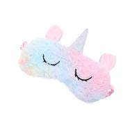 TOVINANNA 1Pc Adorable Unicorn Plush Sleeping Eye Mask Soft Comfortable Blindfold for Home Travel Hotel Cute Eye Cover for Naps Skin Friendly for All Ages