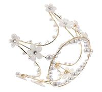 TOVINANNA 1pc Bridal Crown Cake Decoration Elegant Hair Ornament for Weddings Parties Chic Crown Shape Cake Topper for Birthday Special Celebrations