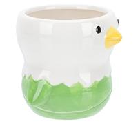 TOVINANNA 1Pc Cute Cartoon Ceramic Makeup Brush Holder Creative Sundries Box for Desktop Storage Stylish and Functional Organizer for Makeup Stationery and Items for Friends and Family