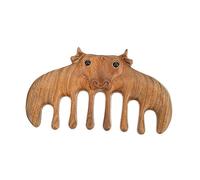 TOVINANNA 1pc Handheld Sandalwood Massage Comb Relaxation Massager Tool Wide Tooth Scalp Comb for Headache Relief Improved Circulation Durable Practical Hair Care Accessory