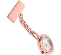 TOVINANNA 1pc Heart Shaped Pocket Watch for Nurses Durable Clip Design Stylish Rose Gold Nurse Watch Practical Timepiece for Medical Professionals Elegant Accessory for Female Staff