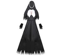 TOVINANNA 1Pc Zombie Nun Costume for Halloween Party Durable Adult Uniform for Festival Dress Up Comfortable Wear for Halloween Celebrations and Themed Events