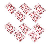 TOVINANNA 1set Organza Drawstring Bags for Valentine's Day Heart Candy Pouches Party Favor Bags Wrapping Jewelry Storage Easy Open Close for Weddings and Anniversaries 50pcs