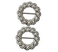TOVINANNA 1set Waist Button Scarf Buckle Rings for Silk Scarves Versatile Shirt Buckle Lightweight Smooth Design for Various Styles for Shirts Hats Daily Wear 2pcs