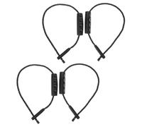 TOVINANNA 2 Pairs of Black Bucket Handle Grips with Multifunctional Cotton Rope and Sturdy Plastic for Outdoor and Household Use, Replacement Rope Strap for Convenient Carrying
